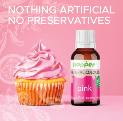 Hopper Natural Food Colour Pink 20g