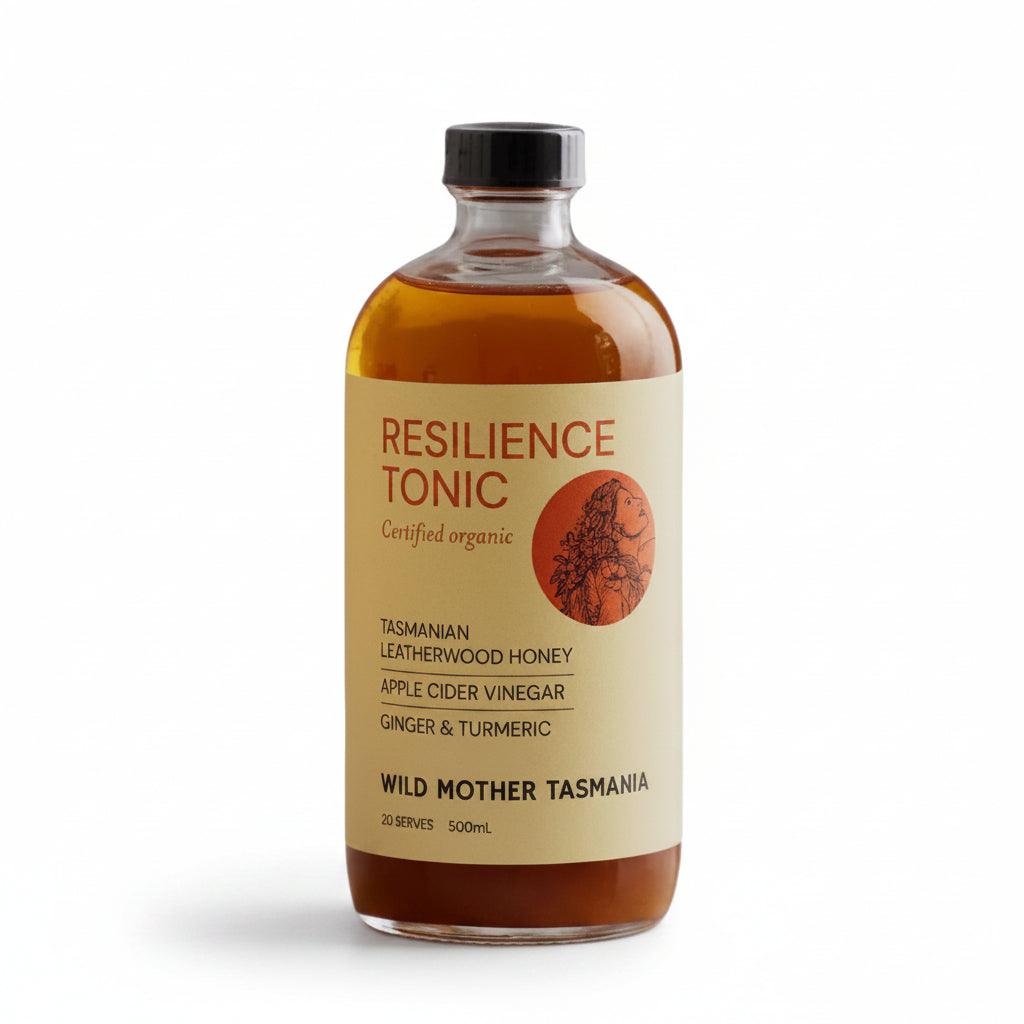 Wild Mother Resilience Tonic Honey Ginger Turmeric ACV 500ml