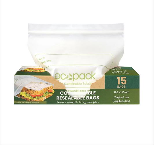 Compostable Resealable Sandwich Bags