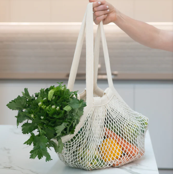 Organic String Carry Bag – Long handle