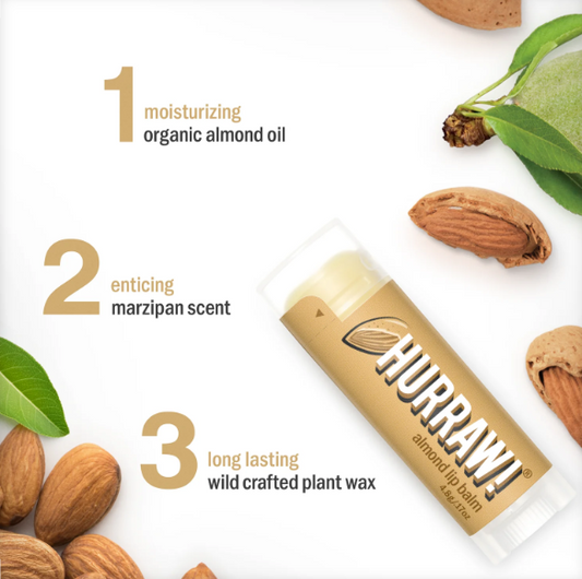 Hurraw! Lip Balm Almond 4.3g