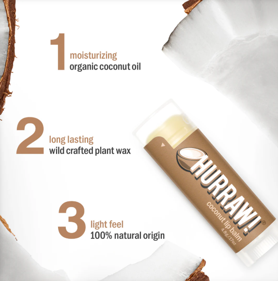 Hurraw! Lip Balm Coconut 4.3g