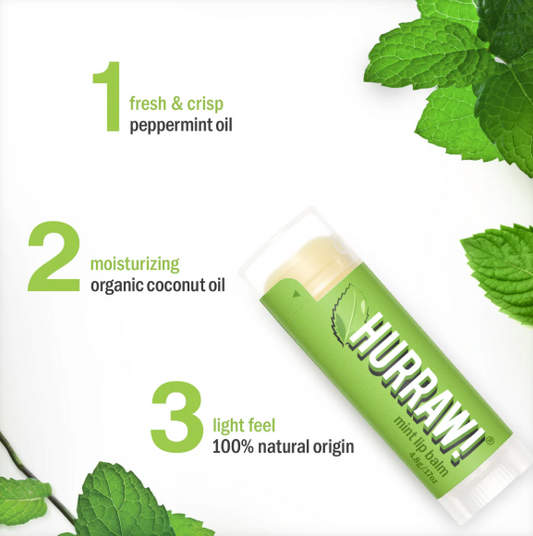 Hurraw! Lip Balm Mint 4.3g