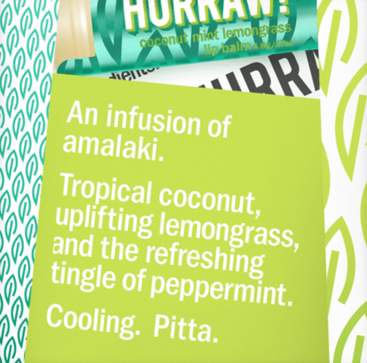 Hurraw! Lip Balm Cocnt Mint Lmngrss 4.3g