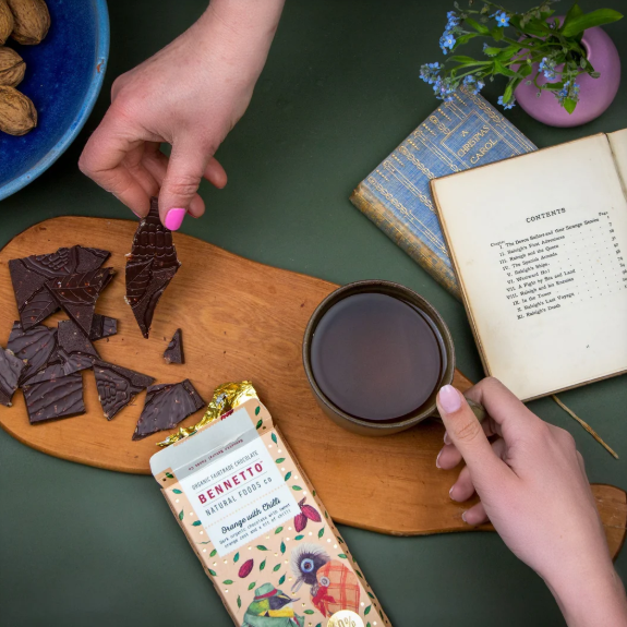 Bennetto Orange with Chilli Organic Chocolate Block 80g