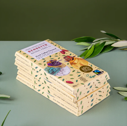 Bennetto Dark Salted Caramel Organic Chocolate Block 80g