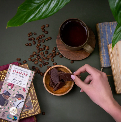 Bennetto Dark Coffee Organic Chocolate Block 80g