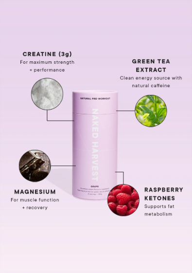 Nu Harvest Pre Workout Juicy Grape 250g