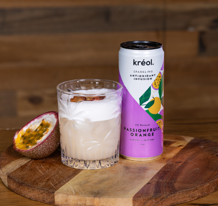 Kreol Sparkling Real Fruit Infusion Passionfruit Orange 330ml