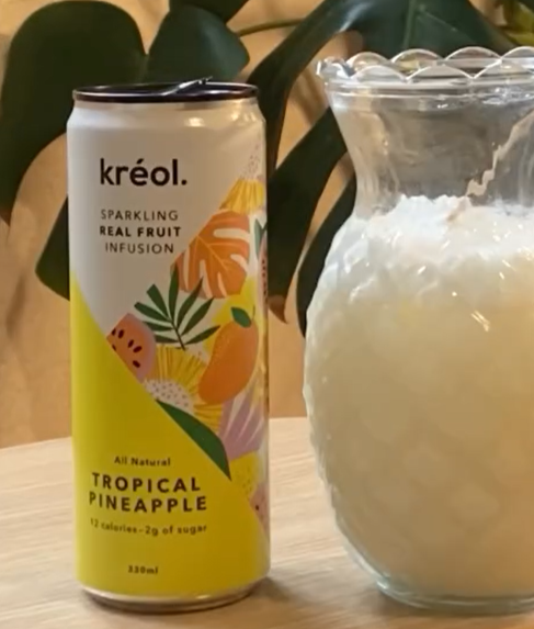 Kreol Sparkling Real Fruit Infusion Tropical Pineapple 330ml