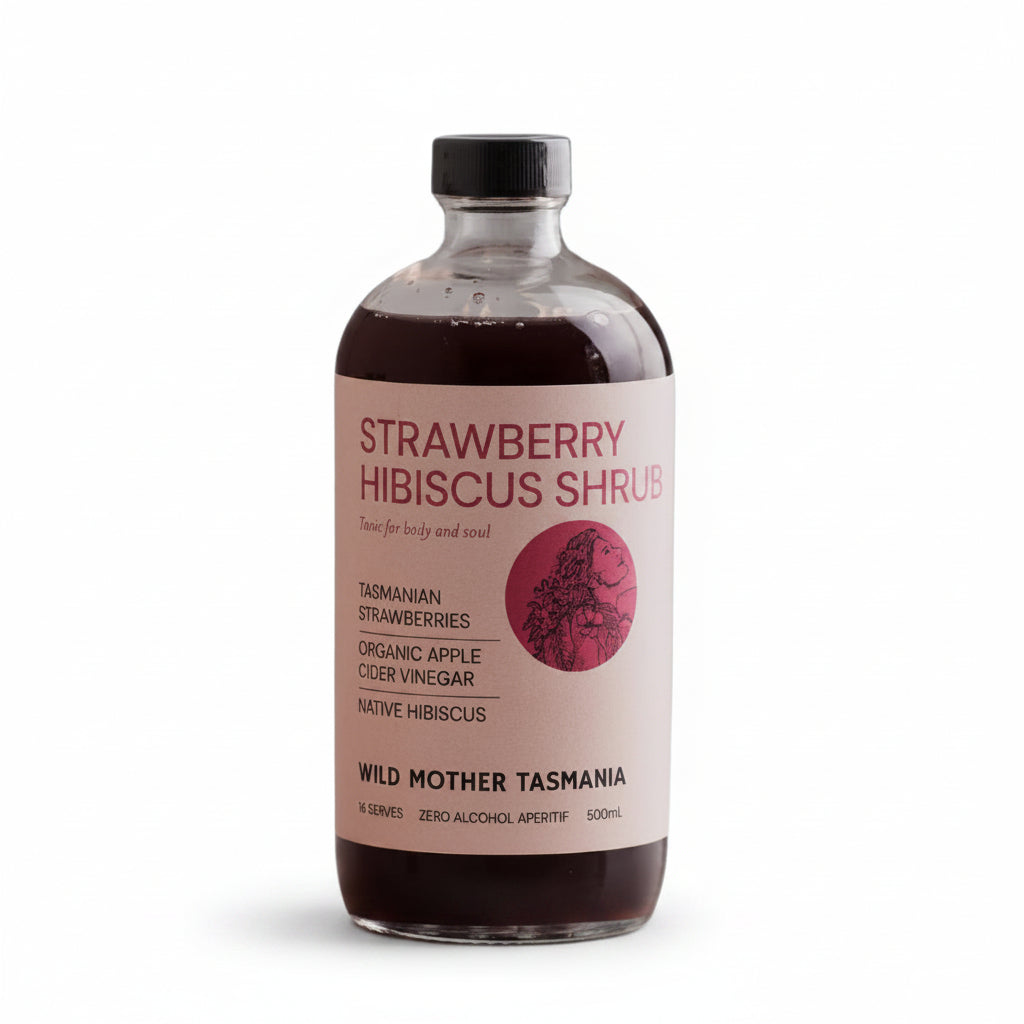 Wild Mother Strawberry Native Hibiscus ACV 500ml