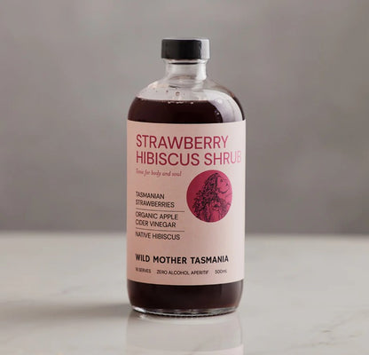 Wild Mother Strawberry Native Hibiscus ACV 500ml