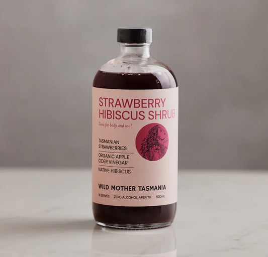 Wild Mother Strawberry Native Hibiscus ACV 500ml