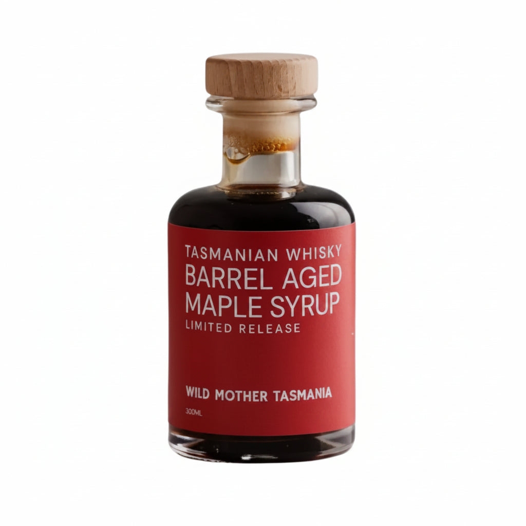 Wild Mother Tasmanian Whiskey Cask Aged Maple Syrup 200ml