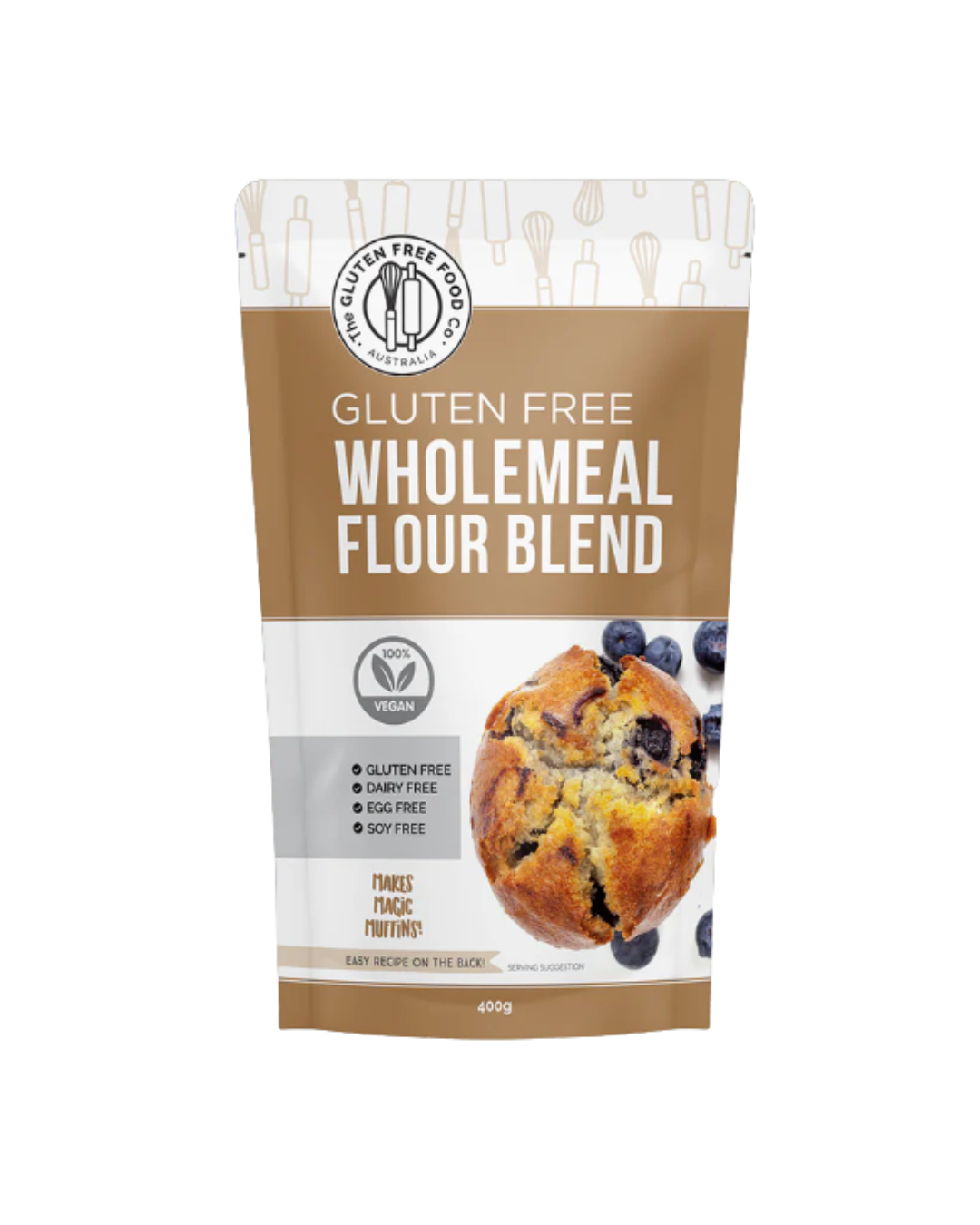 TGFFC Wholemeal Gluten Free Flour Blend 400g