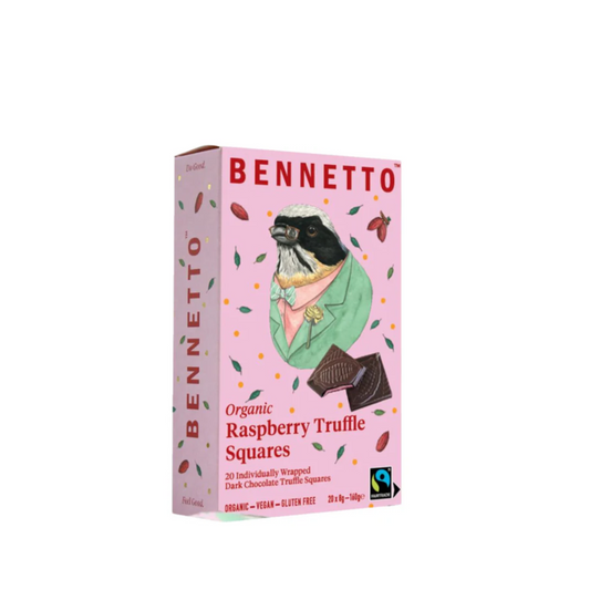 Bennetto Truffle Squares Raspberry 160g