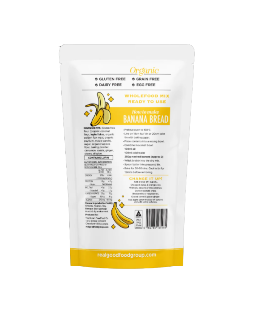 TGFFC Banana Bread Mix 400g