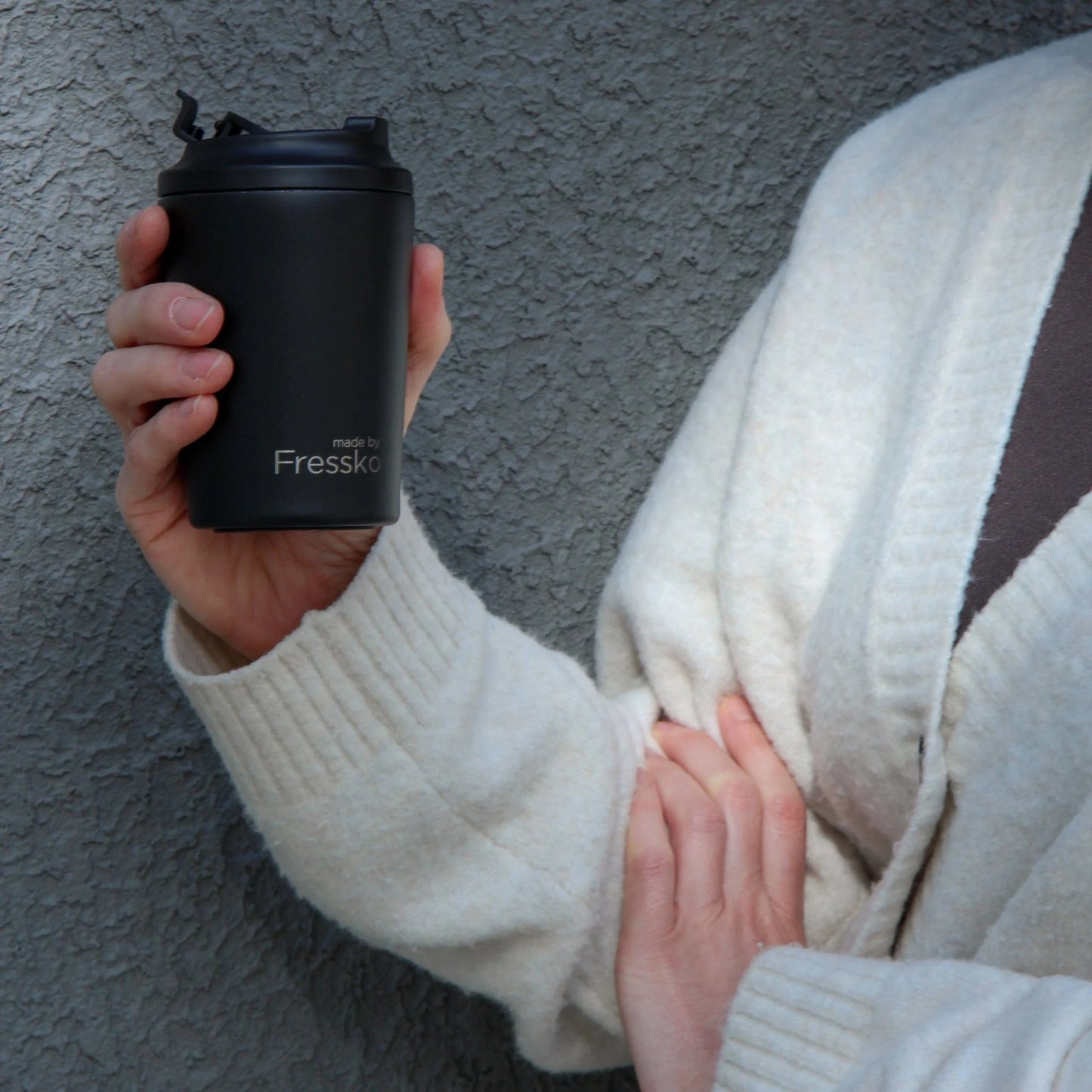Fressko Bino Reusable Coffee Cup 230ml Coal