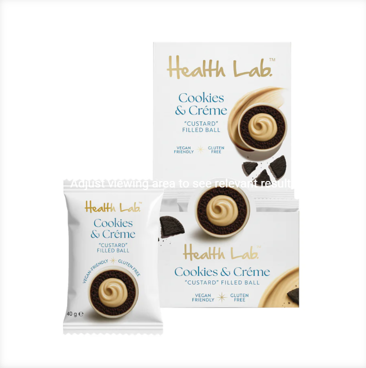 Health Lab Custard Filled Cookies N Creme 40g