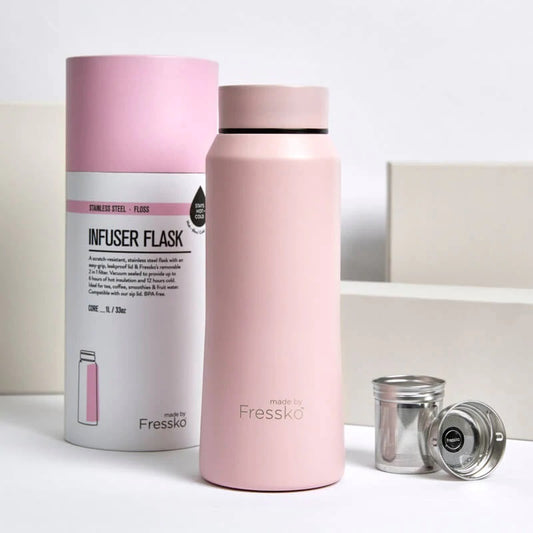 Fressko Core Drink Bottle Floss 1L Flat Lid