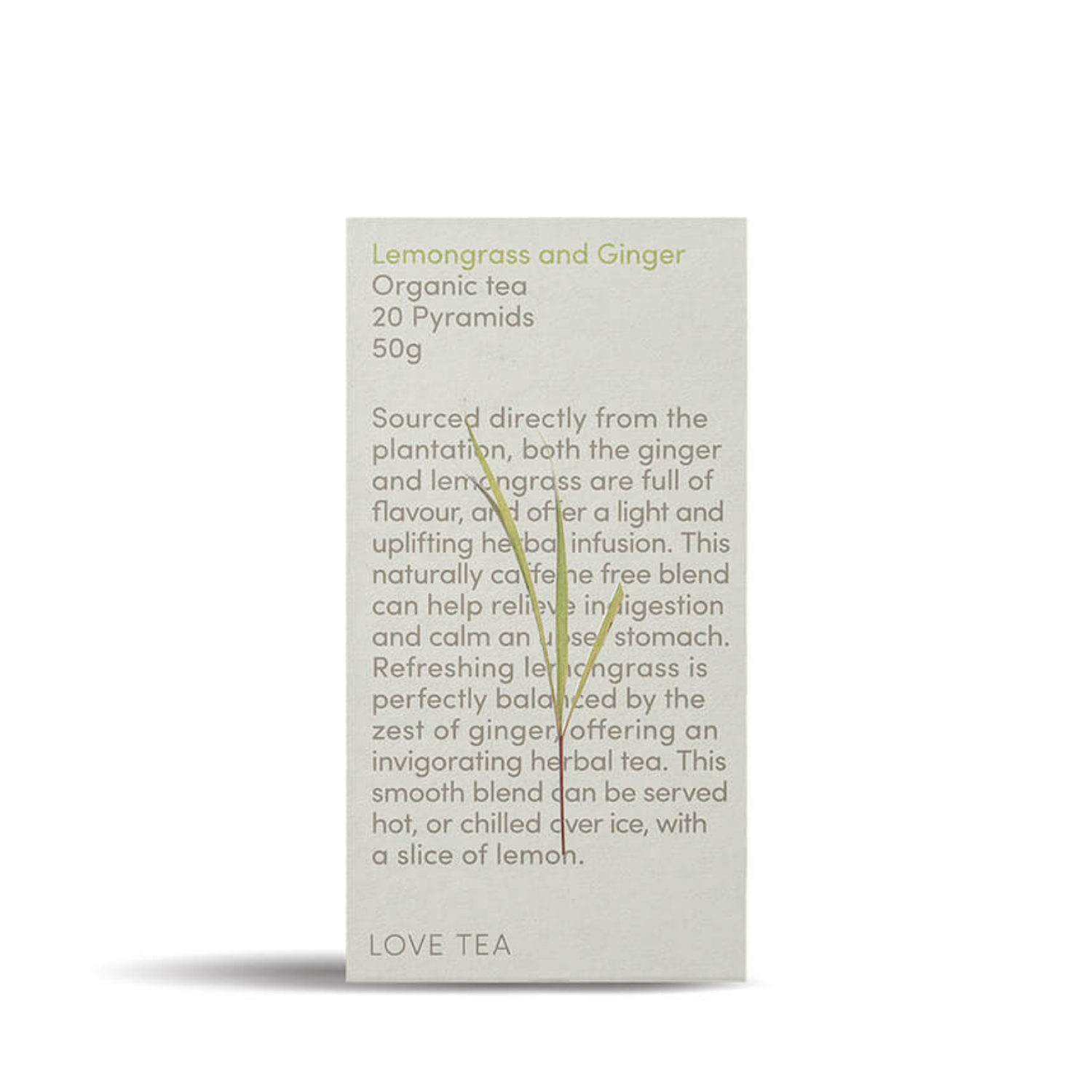 Lemongrass & Ginger - Pyramid Bags x20