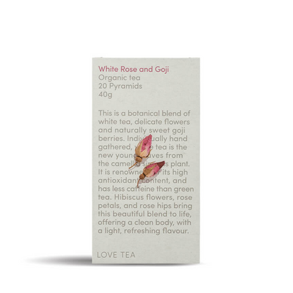 White Rose & Goji -  Pyramid Bags x20