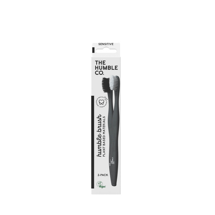 Plant-based Toothbrush - Sensitive Black & White